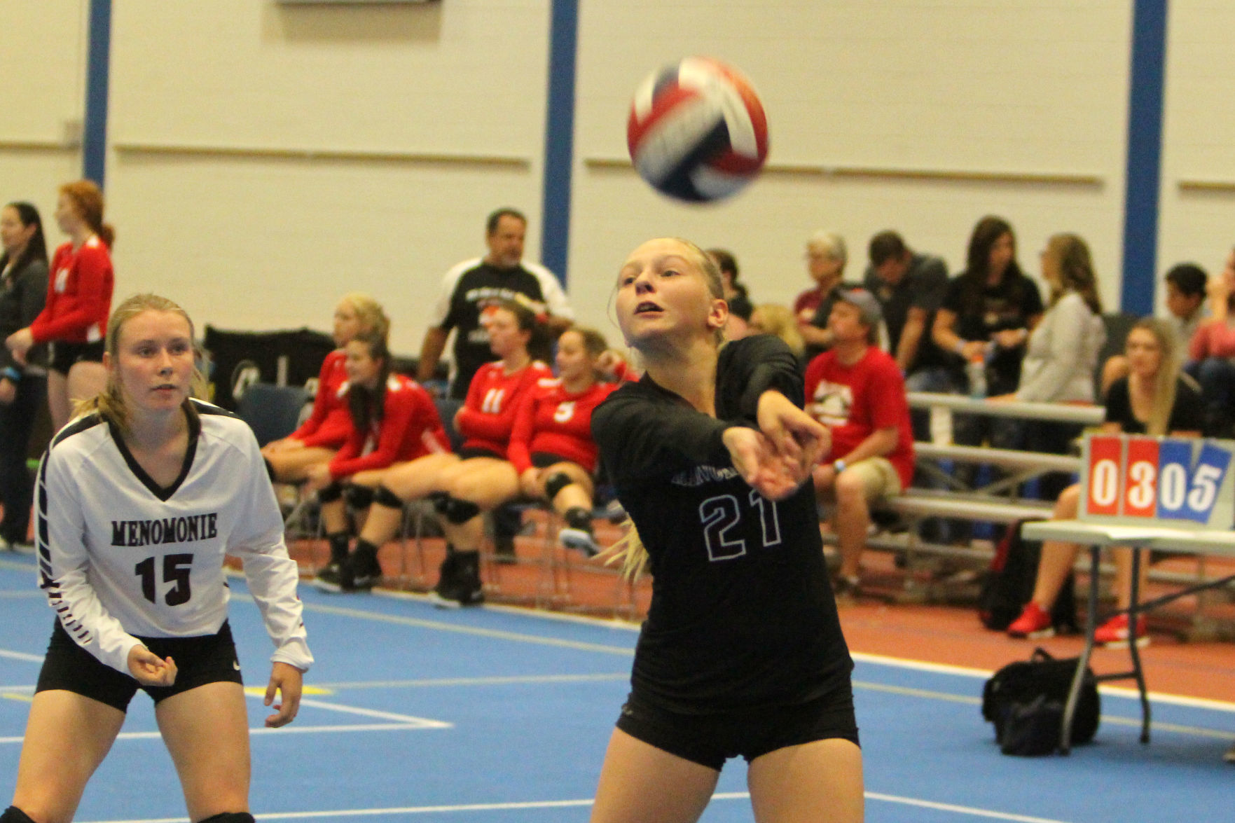 Prep volleyball sprawl at UW-Stout 8-31-19